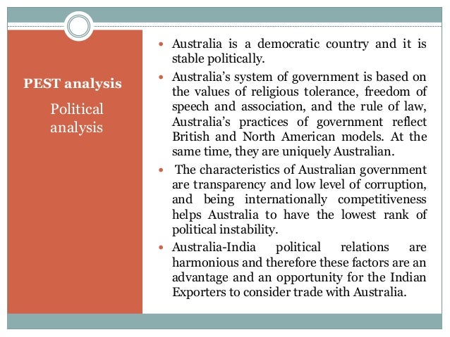Pestle profile of australia essay example 08 image