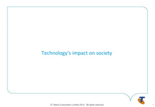 Technology’s impact on society17
