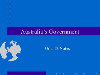 Australia’s Government Unit 12 Notes 