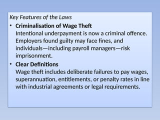 Australia’s New Wage Theft Laws: What Employers and Payroll Managers ...