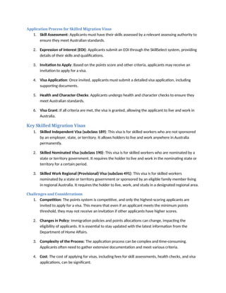 Australia's Skilled Migration An In-Depth Guide to Points and Visa ...
