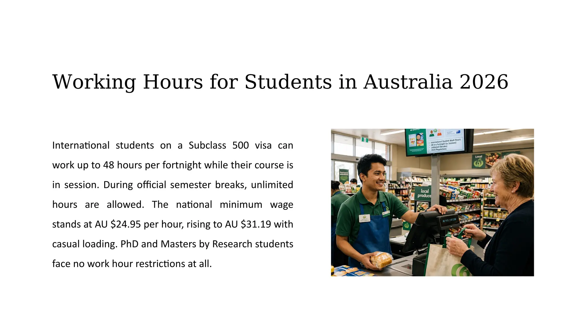 Australia Student Visa Work Hours 2026