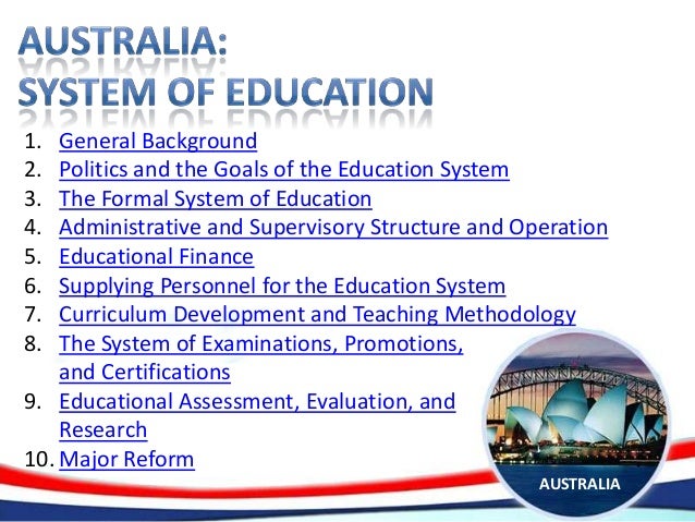 australia system of education australian educational system