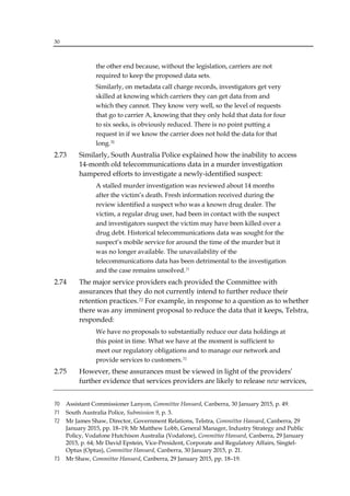 Australia telecomm data interception retention report | PDF