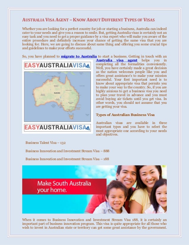 Australia Visa Agent Know About Different Types of Visas