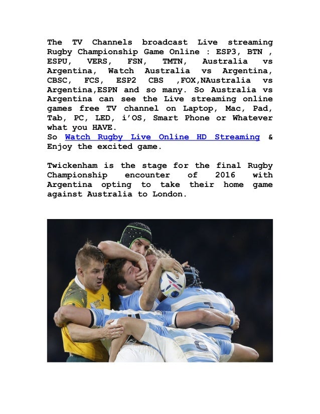 Watch Australia vs Argentina Rugby Championship Live Online Stream 08…