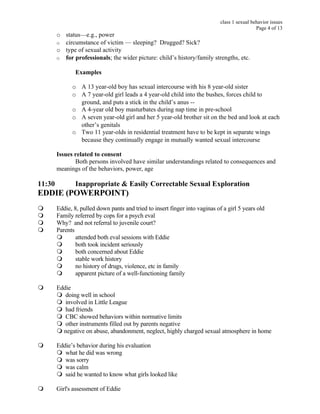 Children with Problem Sexual Behaviours: Assessment & Treatment | DOC