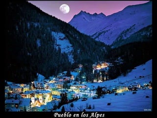 Pueblo en los Alpes 