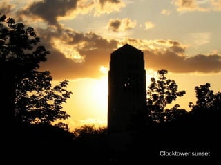 Clocktower sunset
 