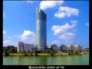 Rascacielos junto al río
 