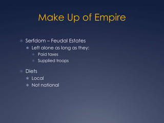 Austrian, Prussian  & Russian Absolutism