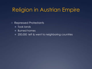 Austrian, Prussian  & Russian Absolutism