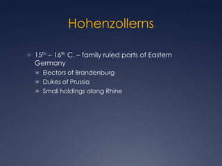 Austrian, Prussian  & Russian Absolutism