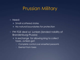 Austrian, Prussian  & Russian Absolutism