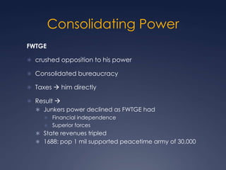 Austrian, Prussian  & Russian Absolutism