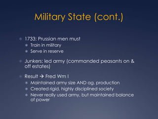 Austrian, Prussian  & Russian Absolutism