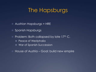 Austrian, Prussian  & Russian Absolutism