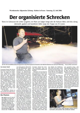 Westdeutsche Allgemeine Zeitung - Kultur in Essen - Samstag, 22. Juli 2006
 