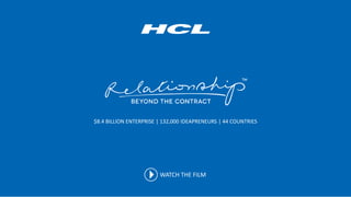 $8.4 BILLION ENTERPRISE | 132,000 IDEAPRENEURS | 44 COUNTRIES
WATCH THE FILM
 