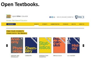 Open Textbooks.
 