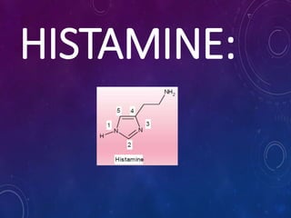 HISTAMINE:
 