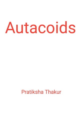 Autacoids 