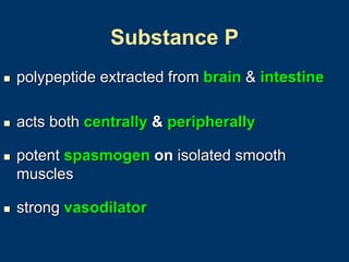 Spasmogen Example Pharmacology lecture ...................... | PPT