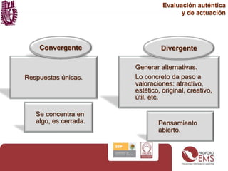 Evaluación auténtica y de actuación