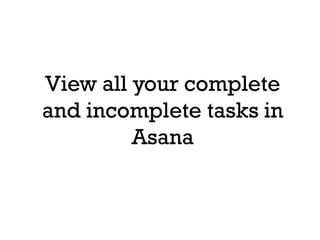 [Easy] How to use Asana for Beginners | PDF