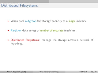 Data Intensive Computing Frameworks | PDF