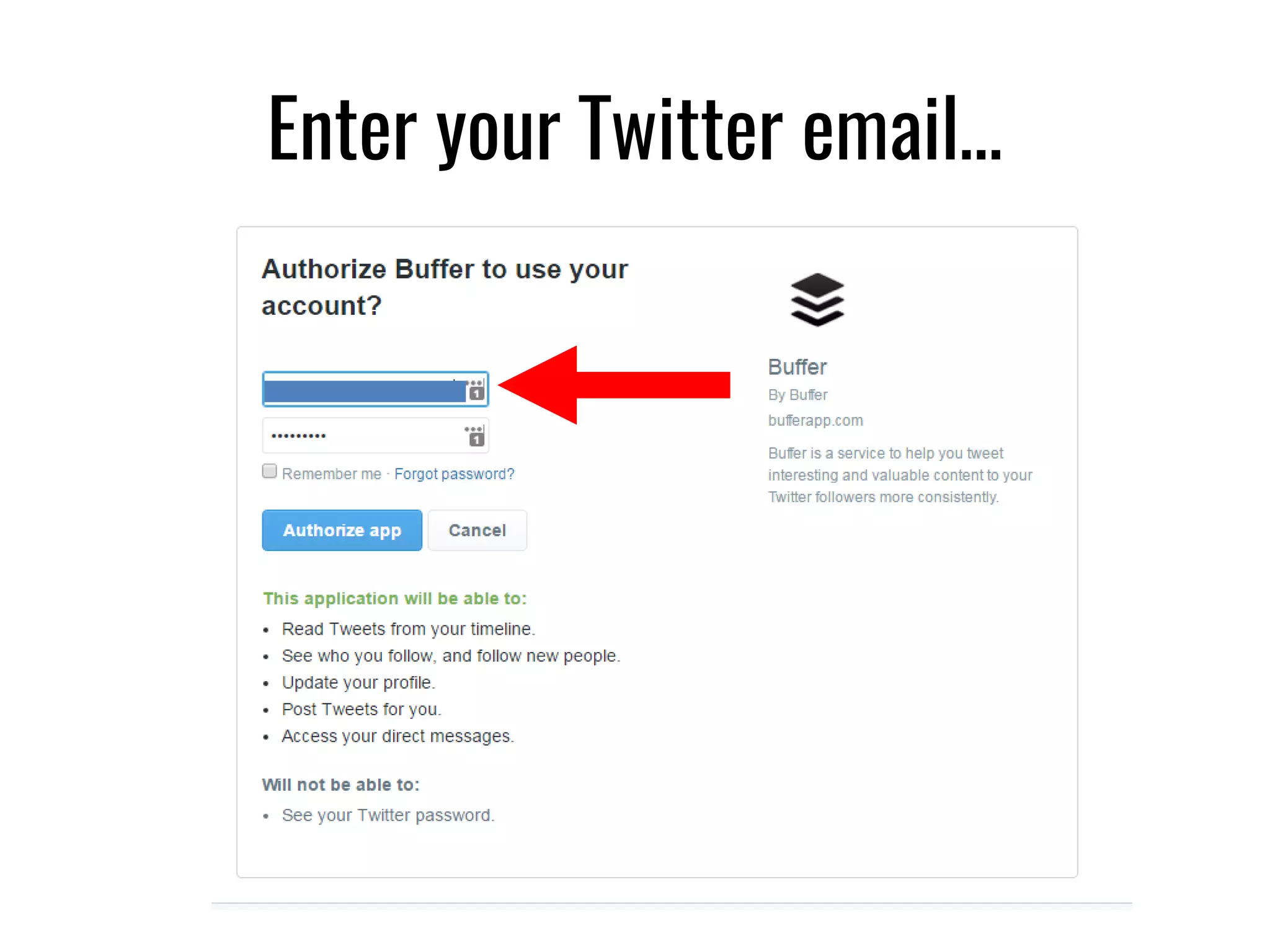 Enter your Twitter email…
 