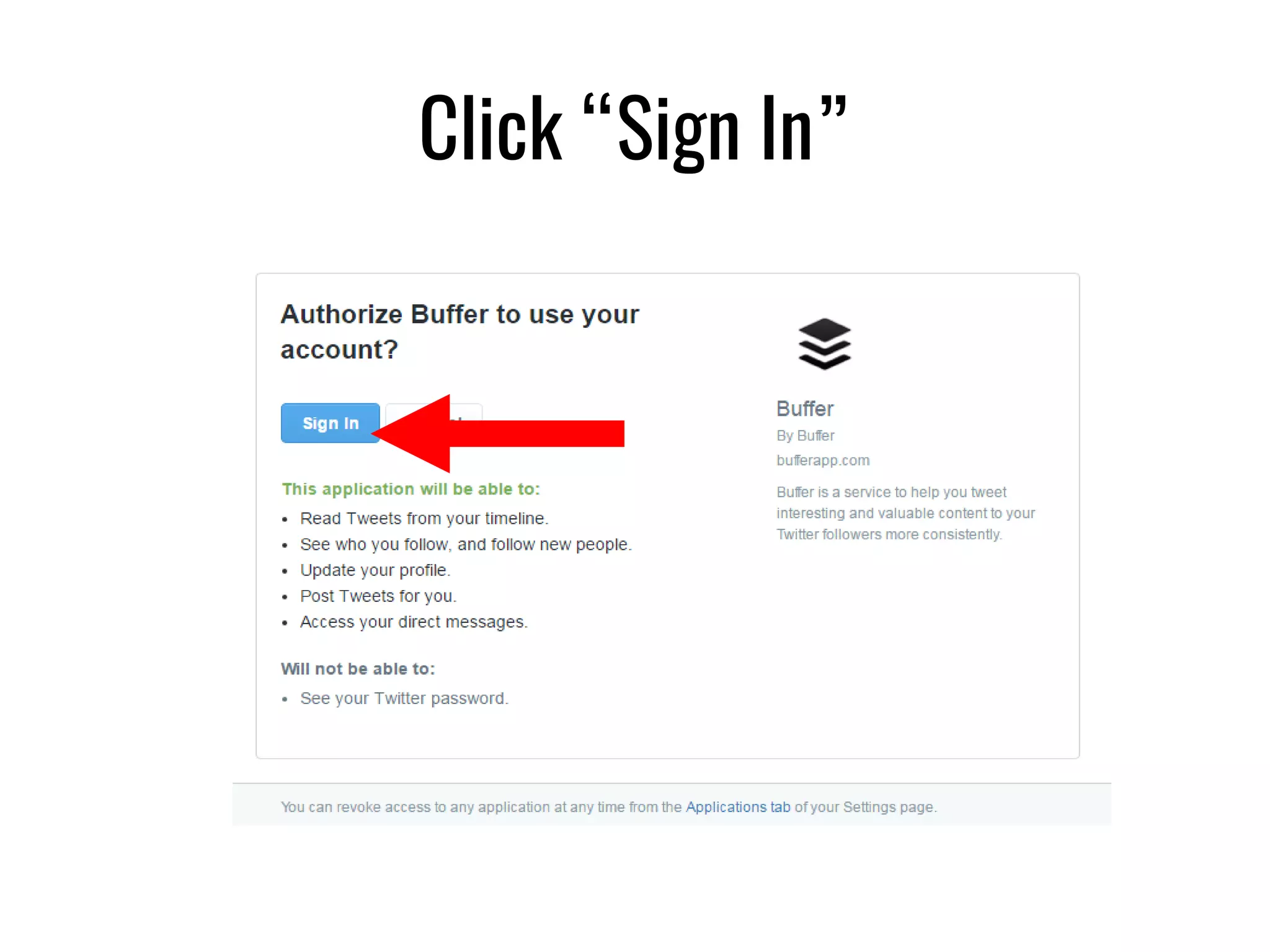 Click “Sign In”
 