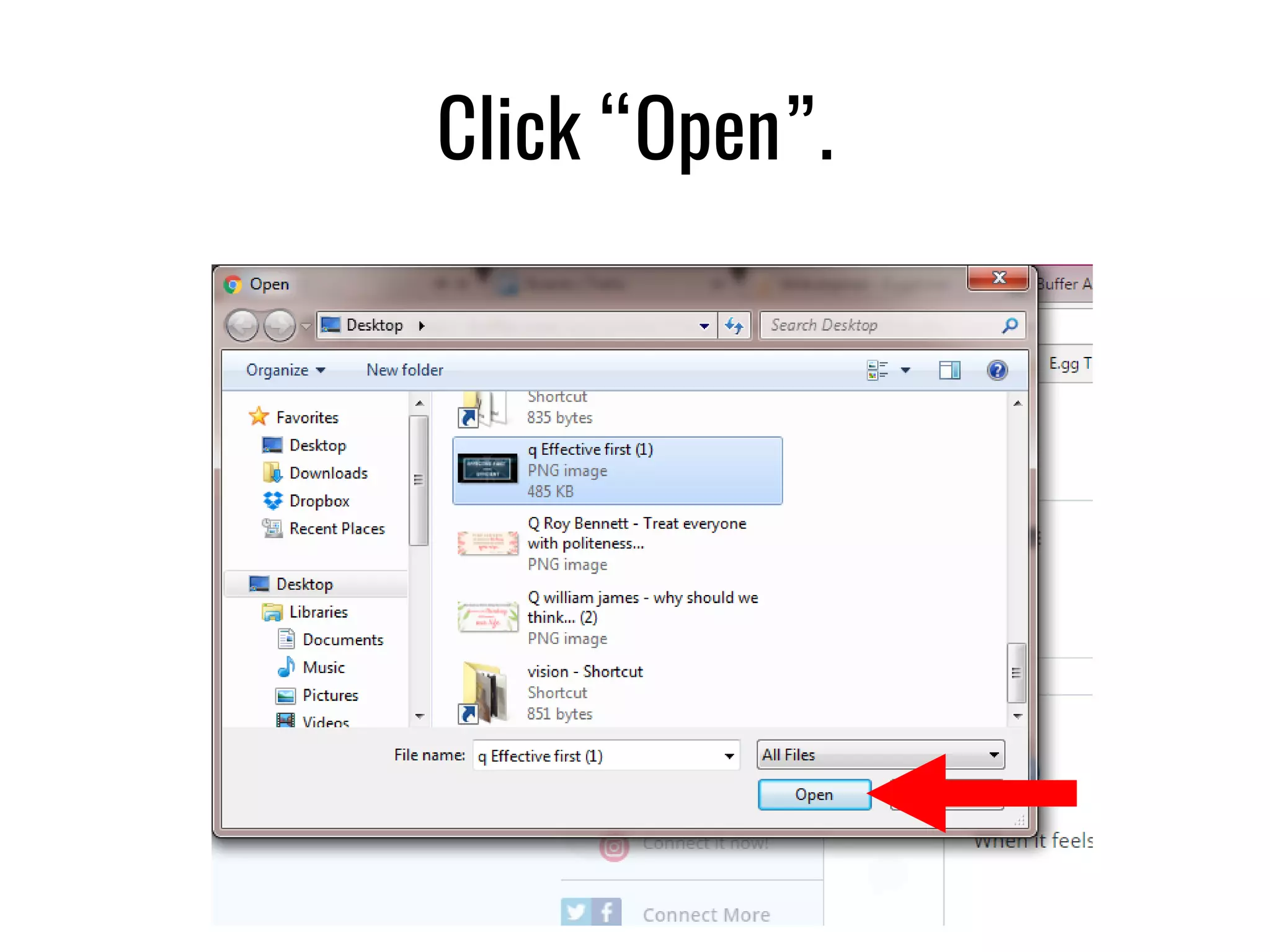 Click “Open”.
 