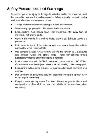 Autel AutoLink AL329 User Manual PDF