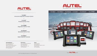 Autel diagnostic scanners English catalogue