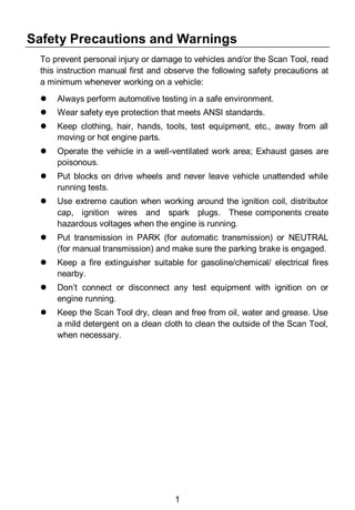 Autel MaxiScan MS300 User Manual PDF