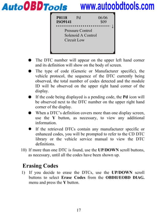 Autel max scan vag405 code reader obd2 eobd can bus vw audi | PDF