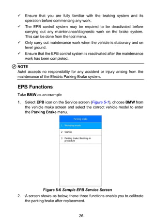 Epb Header Example Autel MD808 Pro User Manual | PDF