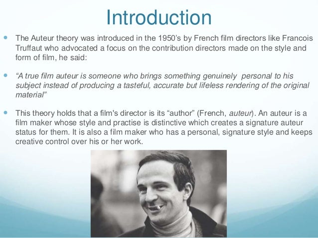 Director auteur essay picture
