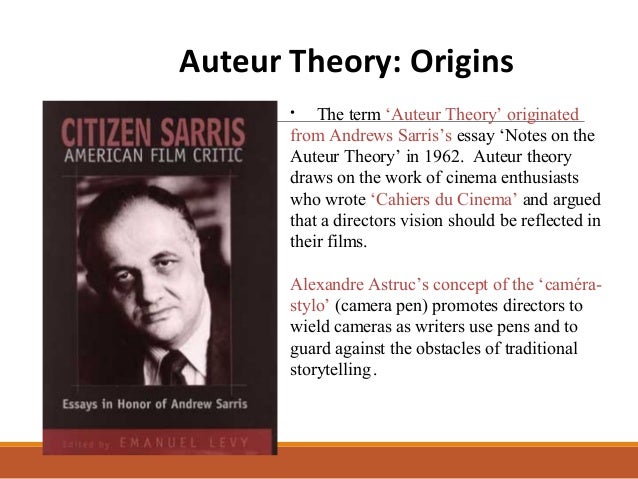 essays on the auteur theory essays on the auteur theory