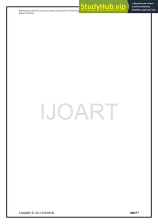 International Journal of Advancements in Research & Technology, Volume 2, Issue 11, November-2013 89
ISSN 2278-7763
Copyright © 2013 SciResPub. IJOART
IJOART
 