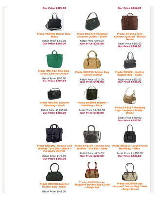 prada bag catalogue