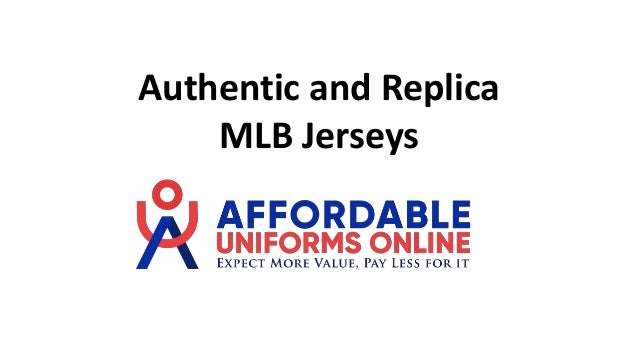 Authentic and Replica
MLB Jerseys
 