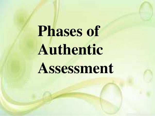 Chapter 2 Authentic Assessment
