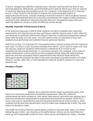 Authentic assessment | DOCX
