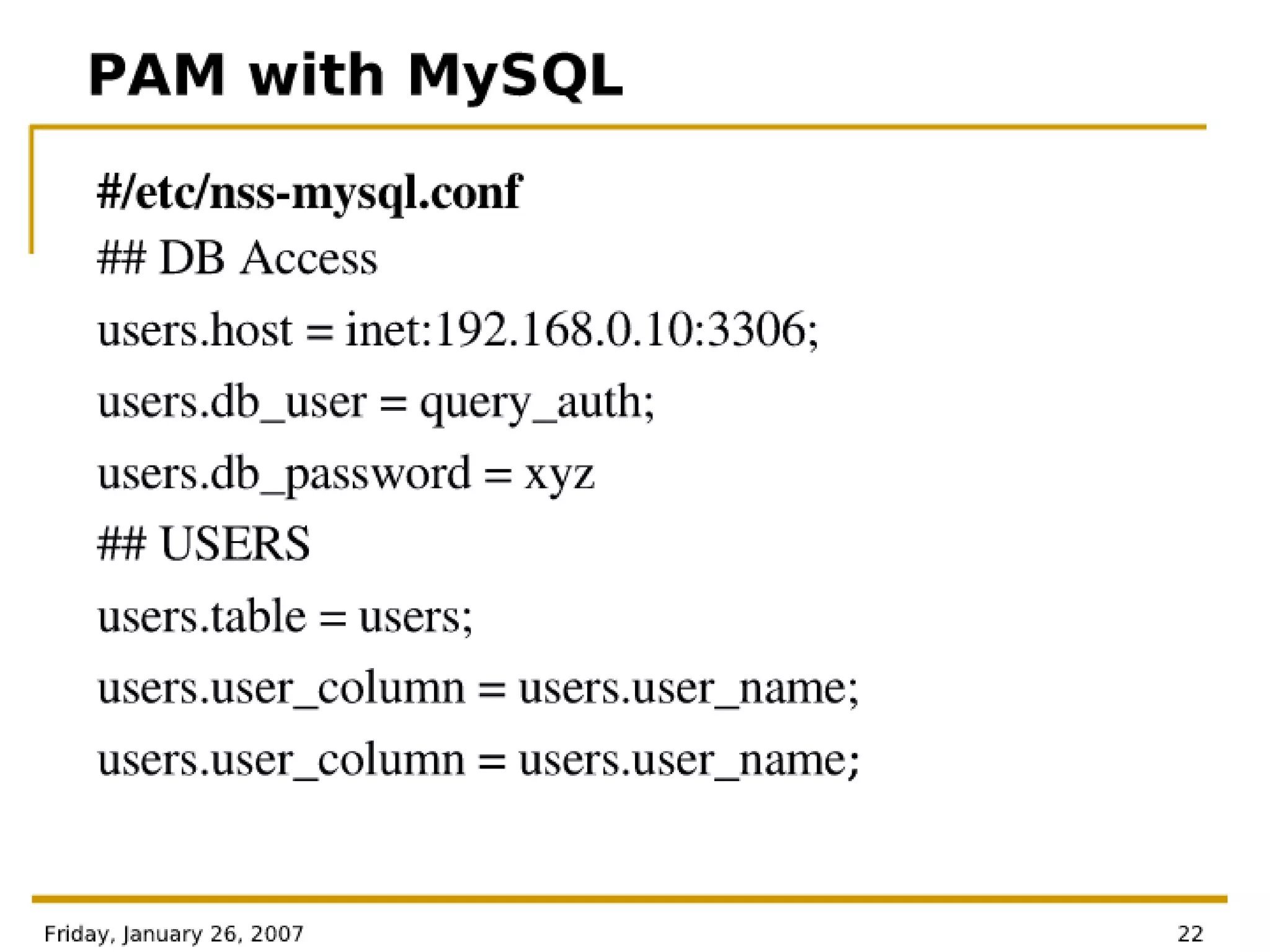 Authentication Modules For Linux - PAM Architecture