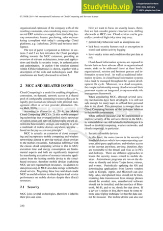 Authentication And Authorization Issues In Mobile Cloud Computing A ...