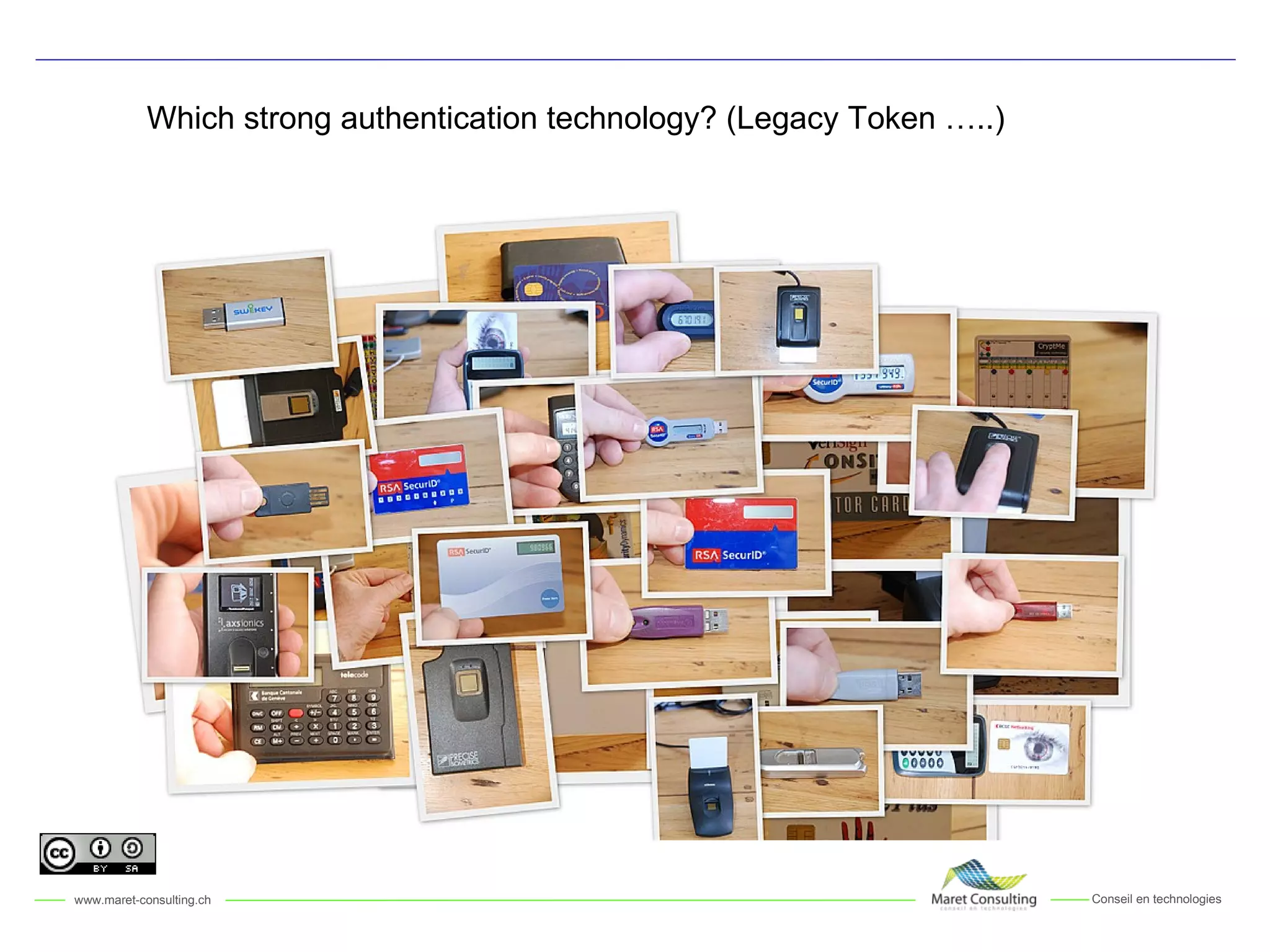 Which strong authentication technology? (Legacy Token …..) 