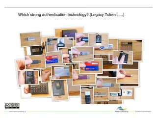 Which strong authentication technology? (Legacy Token …..) 