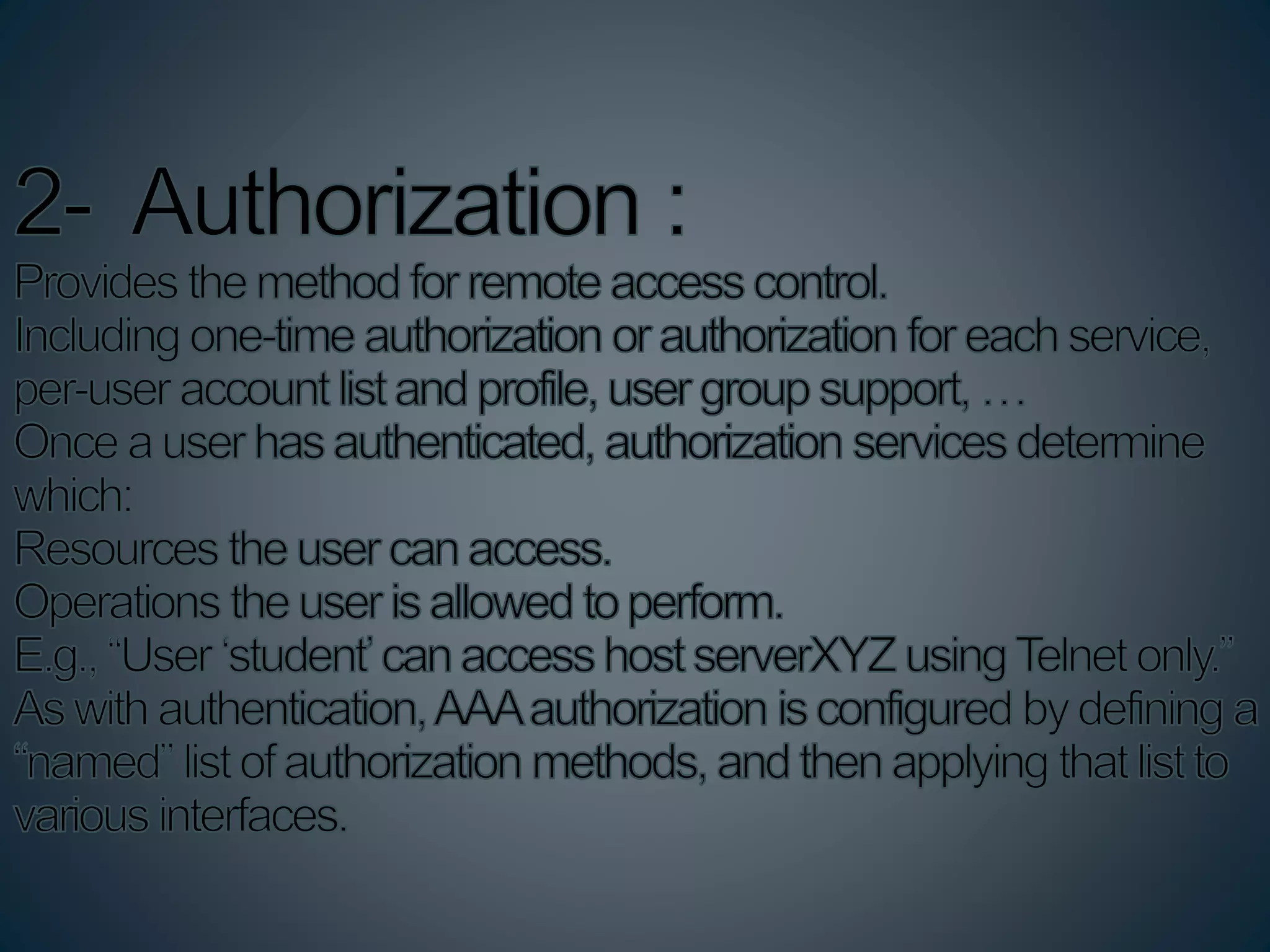 Authentication, authorization, and accounting Nawaf-Sultan | PPTX ...